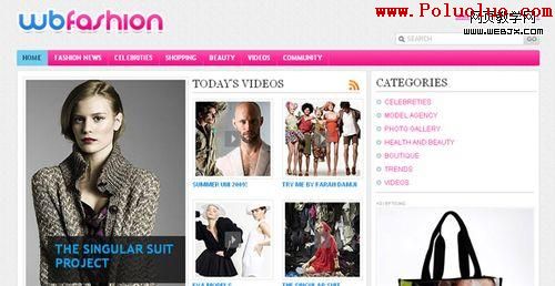 Fashion Portal CSS Template