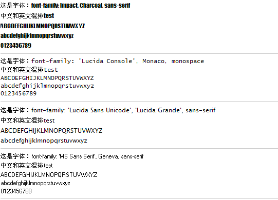 CSS教程:所有浏覽器中都能正常顯示的字體_poluoluo