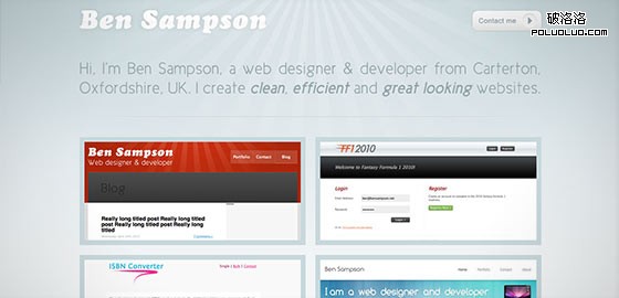 instantShift - Single Page Website Design Inspiration