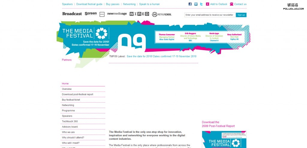 網頁教學網-彩虹色彩網站設計