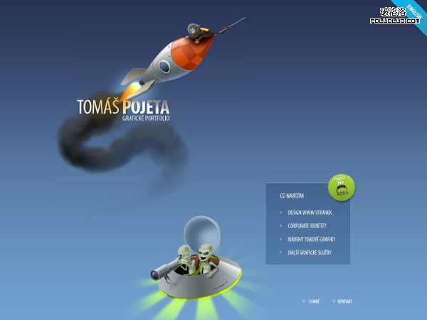 網頁教學網-插畫網站設計-Tomáš Pojeta