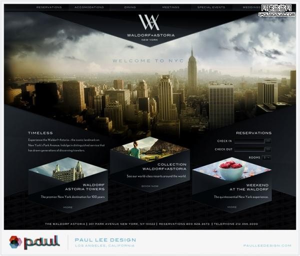 網頁設計欣賞:整體色彩搭配非常合理的設計實例_破洛洛