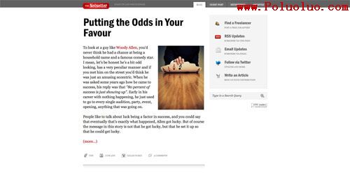 Minimal website design