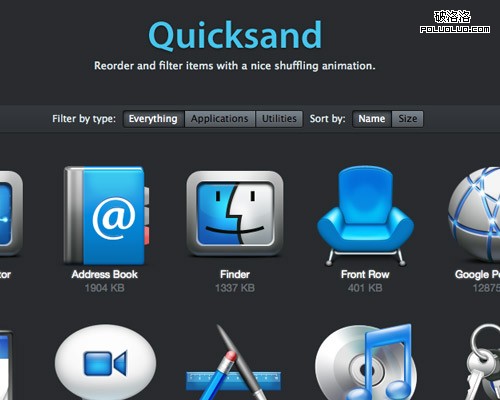 jQuery  Quicksand Plugin