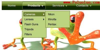 Dropdown Menu Made with Scriptlicious/Prototype