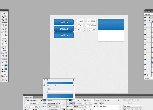 用Fireworks打造專屬的UI套件